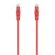 AISENS Cable de Red Latiguillo RJ45 LSZH Cat.6A 500 Mhz UTP AWG24, Rojo, 1.0M